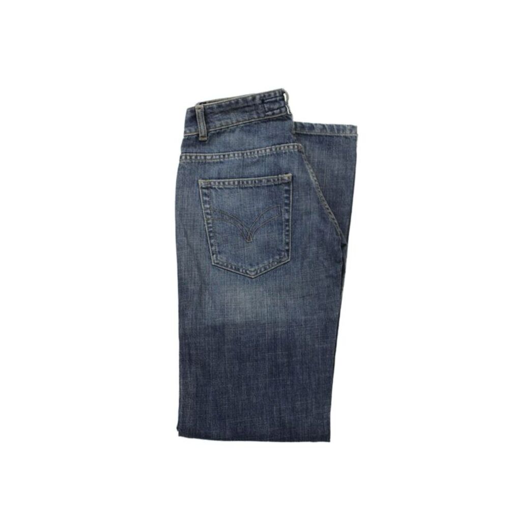 New Jeans Womens Cotton Five Pocket Low-Rise Bootcut Jeans Blue Size 26
